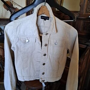 PrettyLittleThing Light Tan Jean Jacket